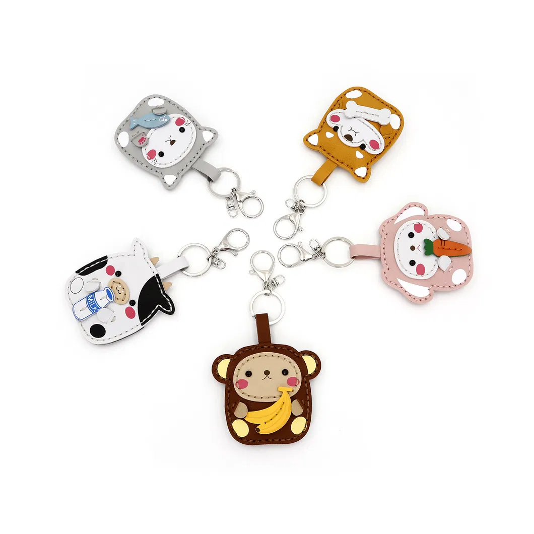 DIY Sewing Kit Crafts Penguin Leather Keychain Toys with All Accessories Unique Key Chain Birthday Gift for Girls Children Students Adults Teenagers