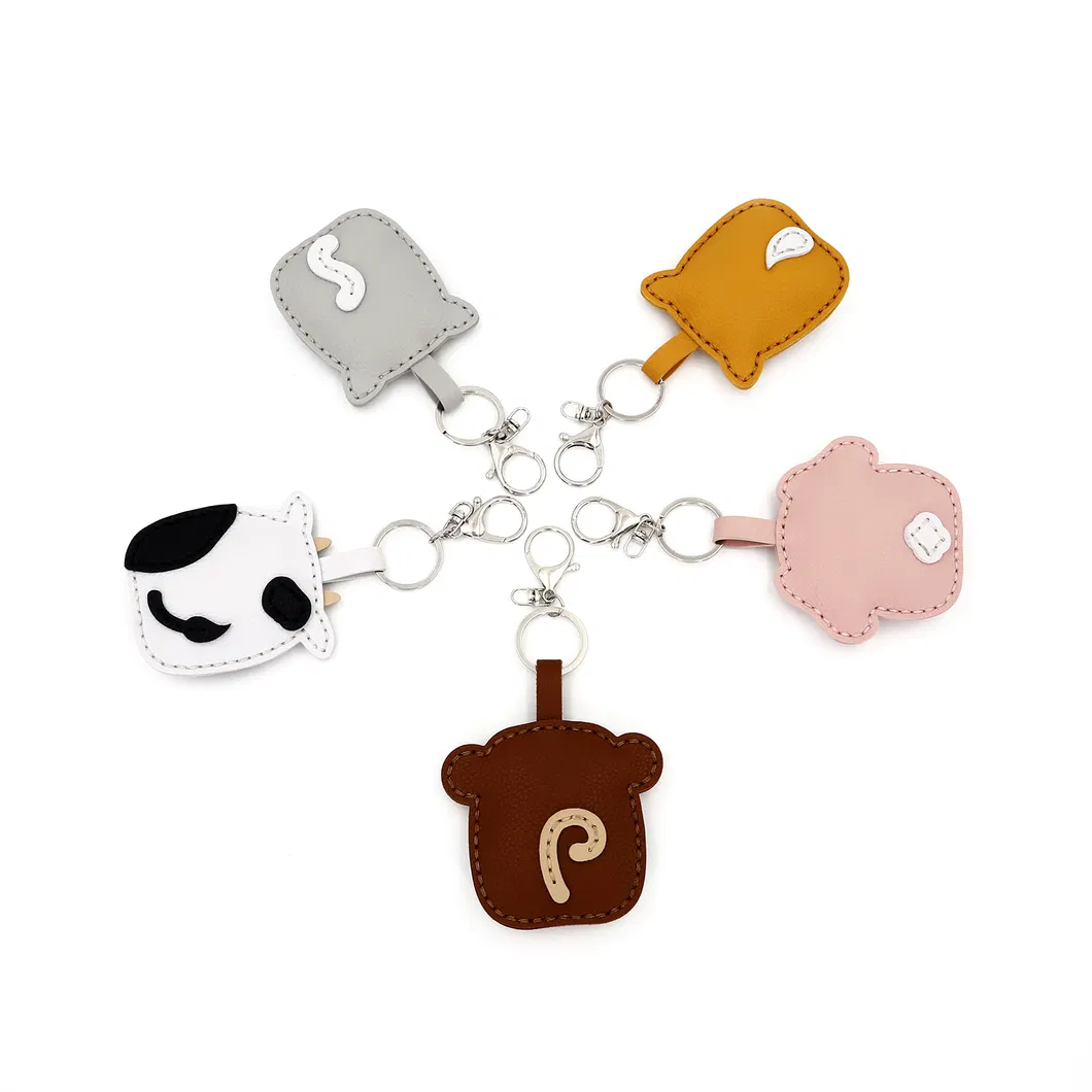 DIY Sewing Kit Crafts Penguin Leather Keychain Toys with All Accessories Unique Key Chain Birthday Gift for Girls Children Students Adults Teenagers