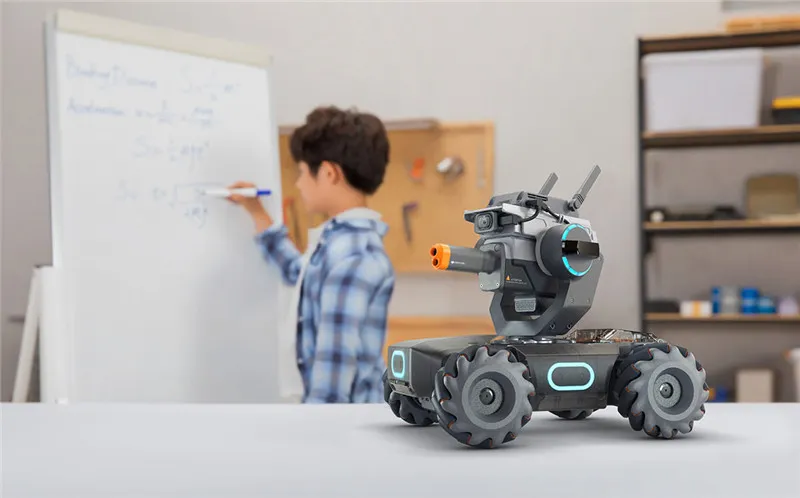 Dji Robomaster S1 Steam DIY 4WD Brushless HD Fpv APP Control Intelligent Educational Robot with Ai Modules