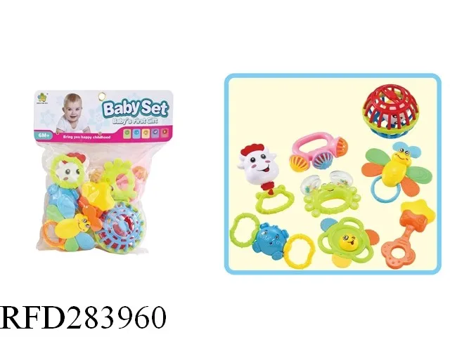 Eco-Friendly Safety Cartoon Animal Toy Octopus Teether for Baby