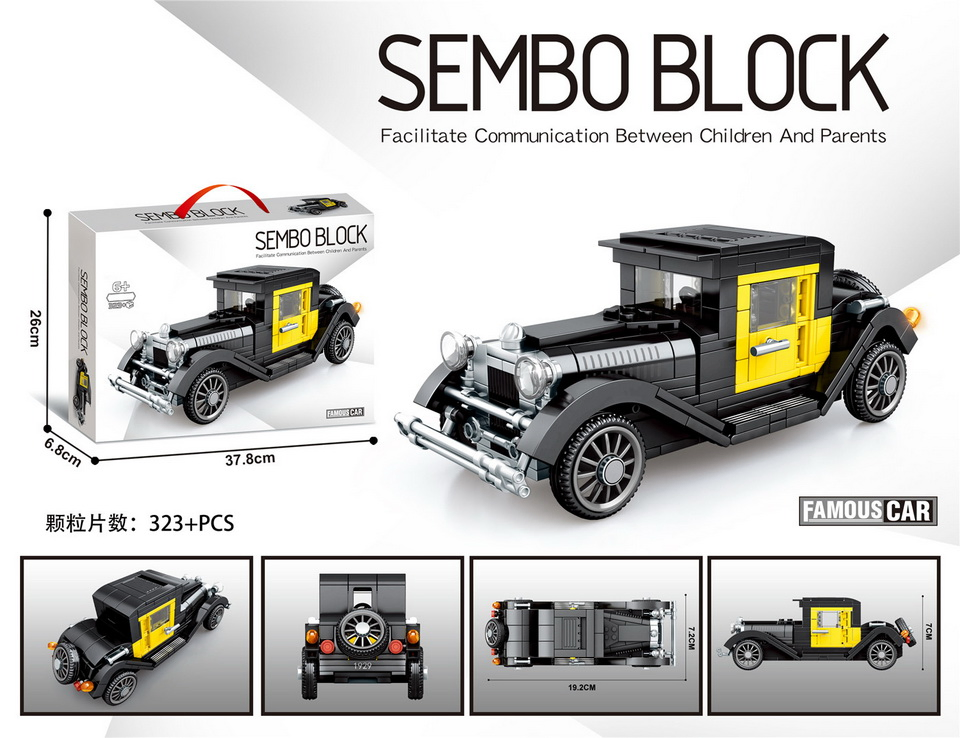 Educational Gift Surprise DIY Building Blocks Car for Children Toys