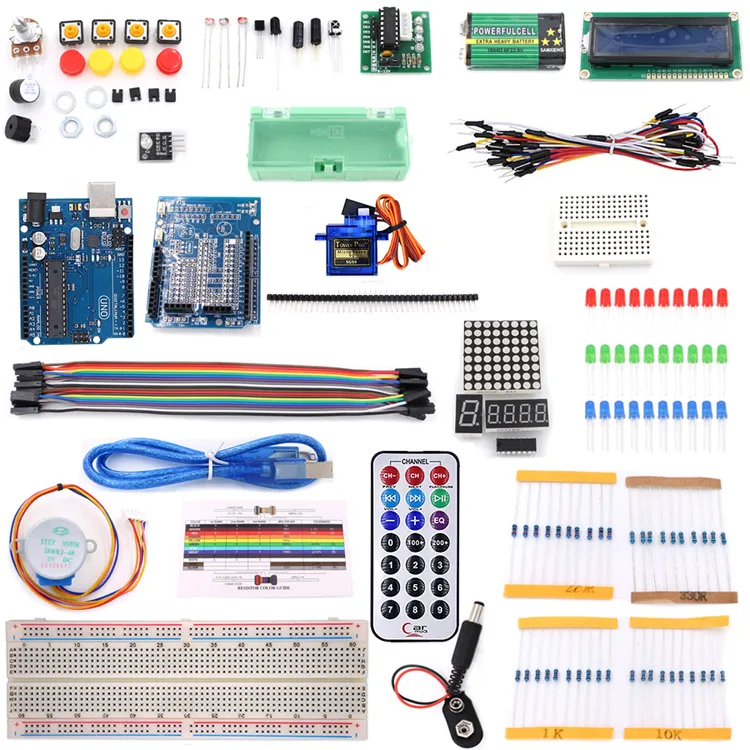 Factory Direct and Customizable Basic Uno R3 Starter Learning Kit for Arduino with Tutorial