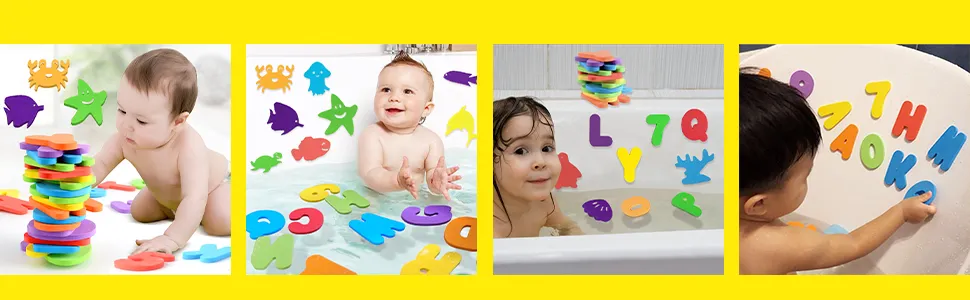 Factory Sell Early Learning Puzzles Premium Educational Floating Bathtub Toys