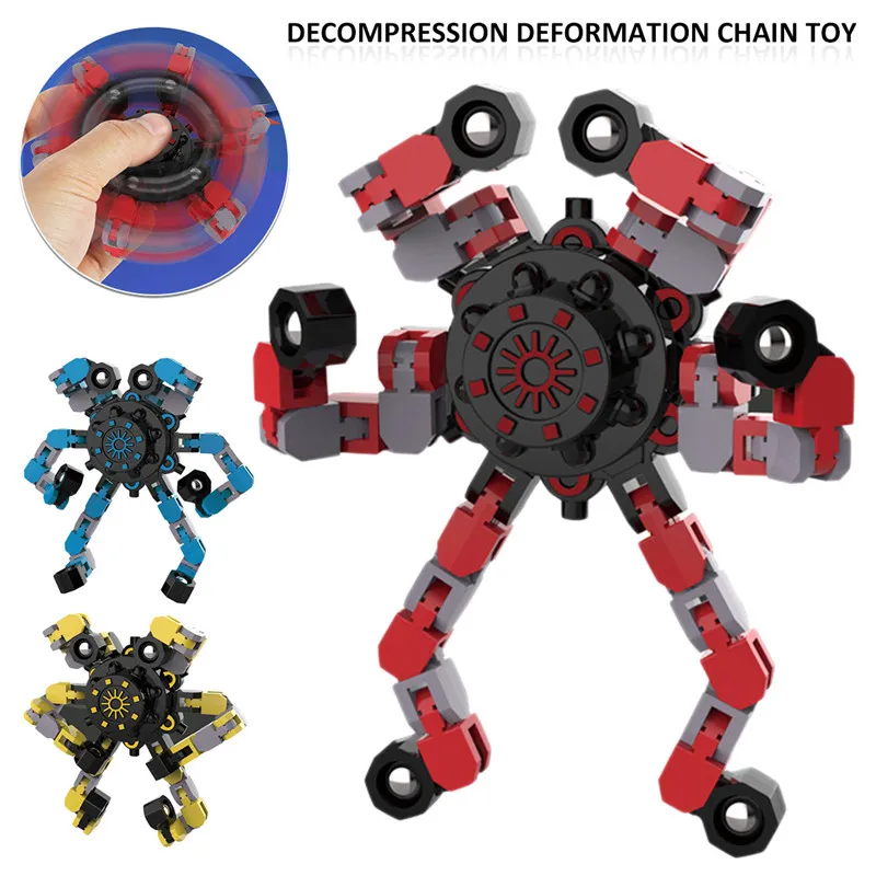 Fidget Chain Toys Antistress Fidget Spinner Decompression Christmas Gift