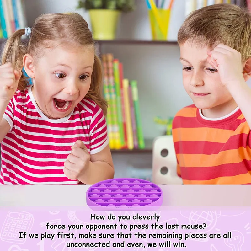 Fidget Toys Anti Stress Push Pop It Bubble Sensory Rainbow Fidget Toyrestore Emotions Stress Reliever Toy for Ocd Anxiety