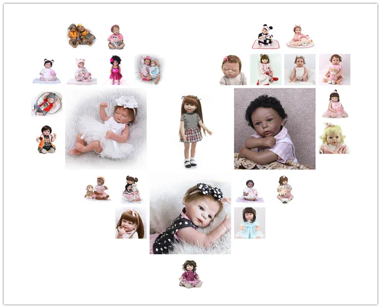 Full Body Solid Kid Bebe Reborn Doll New Born Baby Doll for Sale