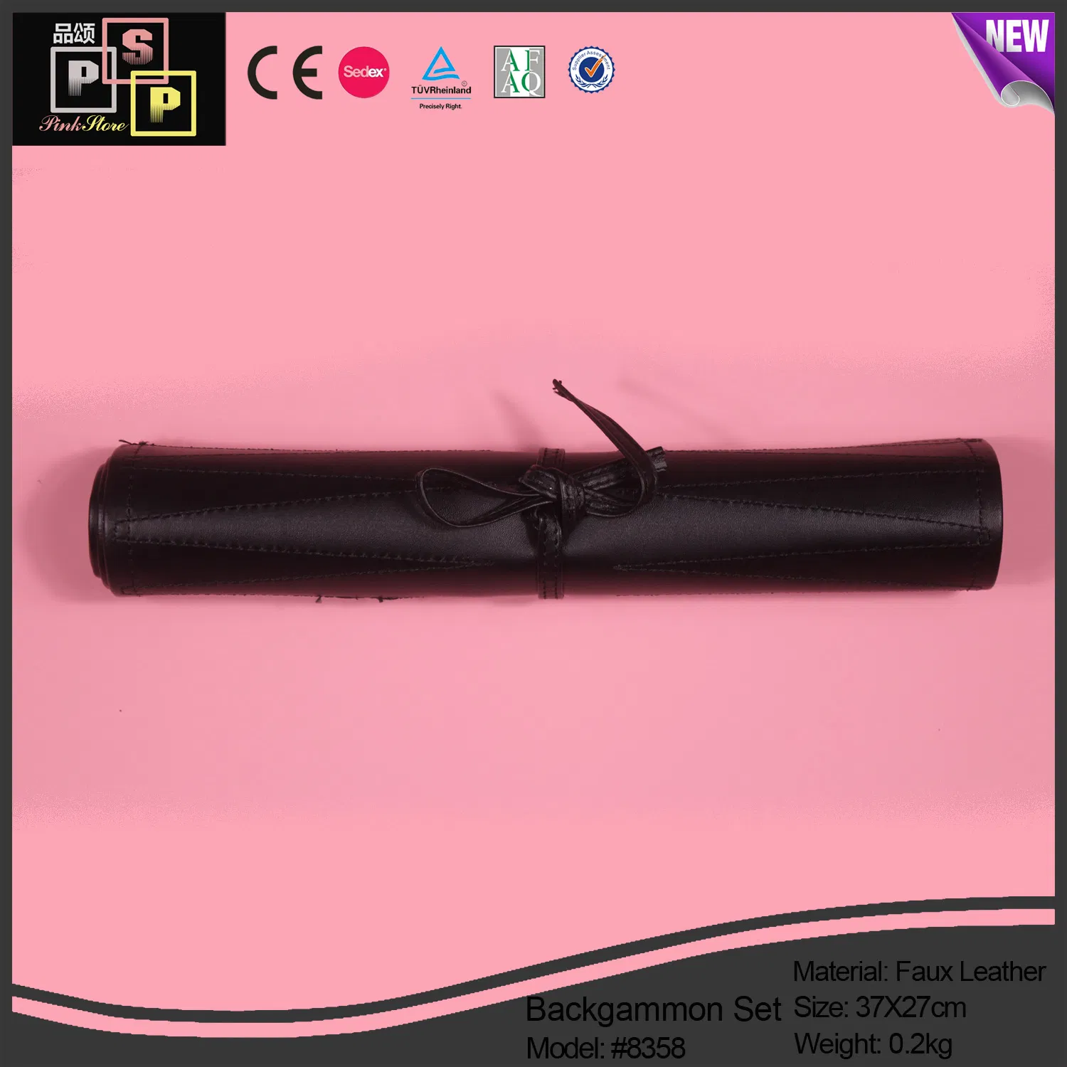 Hello Pink Handmade Backgammon Backgammon Set (8358)