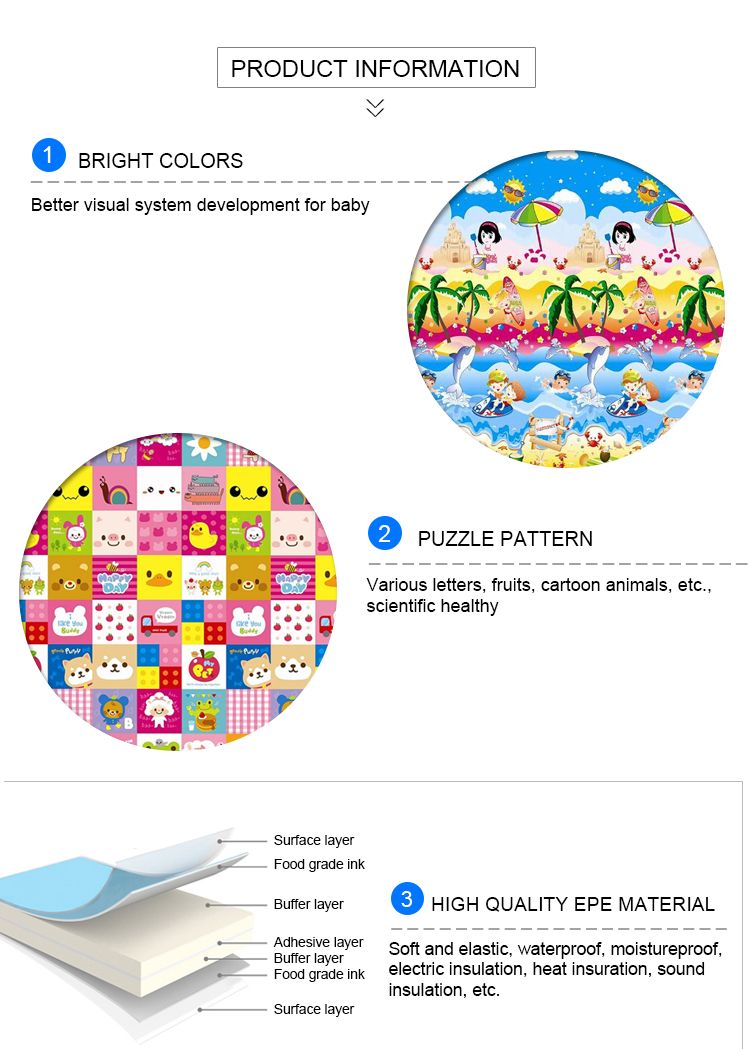 High Quality Eco Friendly Newborn Activity Mat