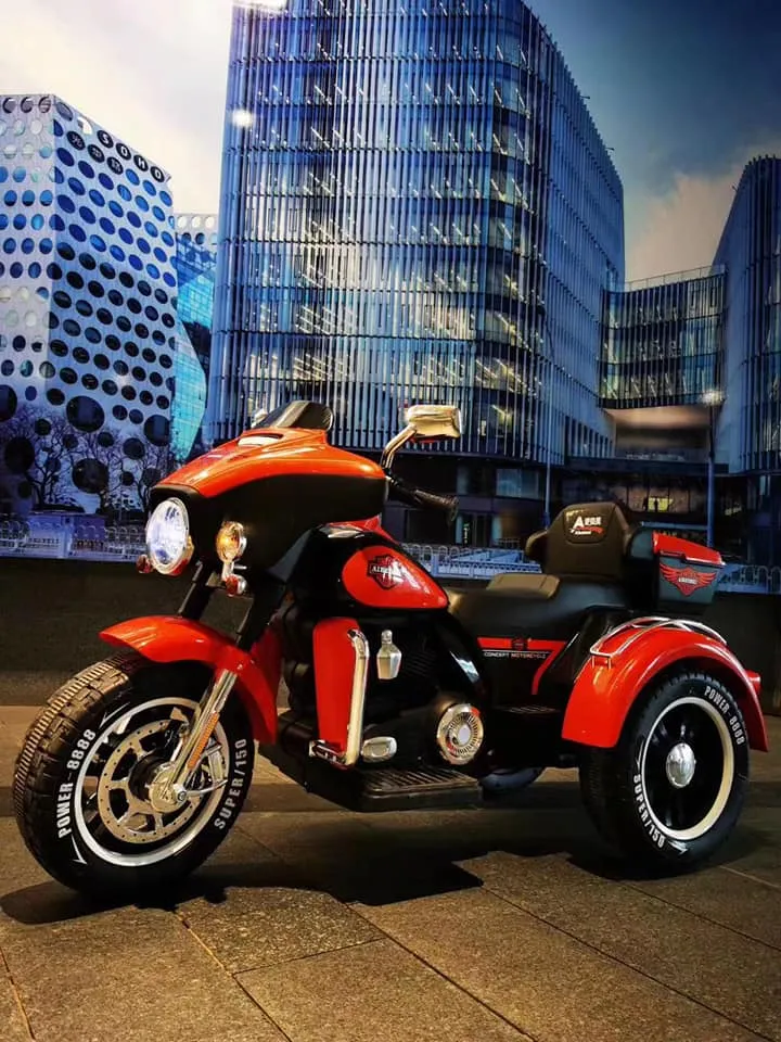 High Quality Popular for Kids to Drive/Bigger Size Harley Motor. 12V4.5ah Battery. Double 380 Engine. LED Light. Music USB Motorcycle 3 Wheels Cem-22