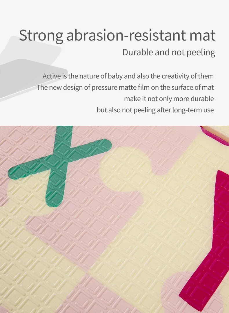 High Quality Waterproof Easy Clean Soft Colourful XPE Foam Folding Kid Baby Play Floor Mat