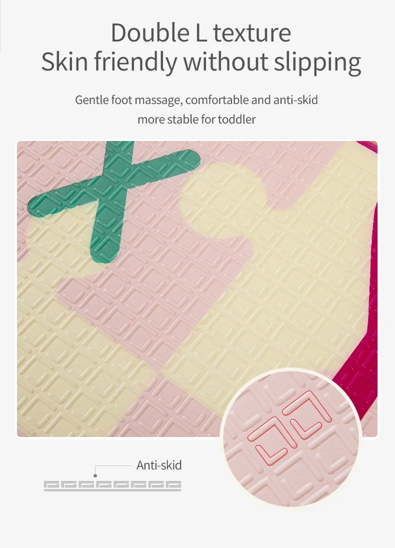 High Quality Waterproof Easy Clean Soft Colourful XPE Foam Folding Kid Baby Play Floor Mat