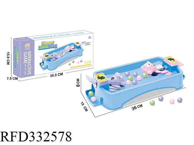 Hot Sale Cartoon Educational Interactive Table Game Press Jumping Frog Toy Hungry Frog Game