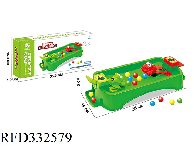 Hot Sale Cartoon Educational Interactive Table Game Press Jumping Frog Toy Hungry Frog Game