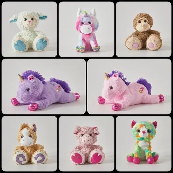 Hot Sale Pink Plush Baby Chubby Bear with Hat Baby Animal Rattle