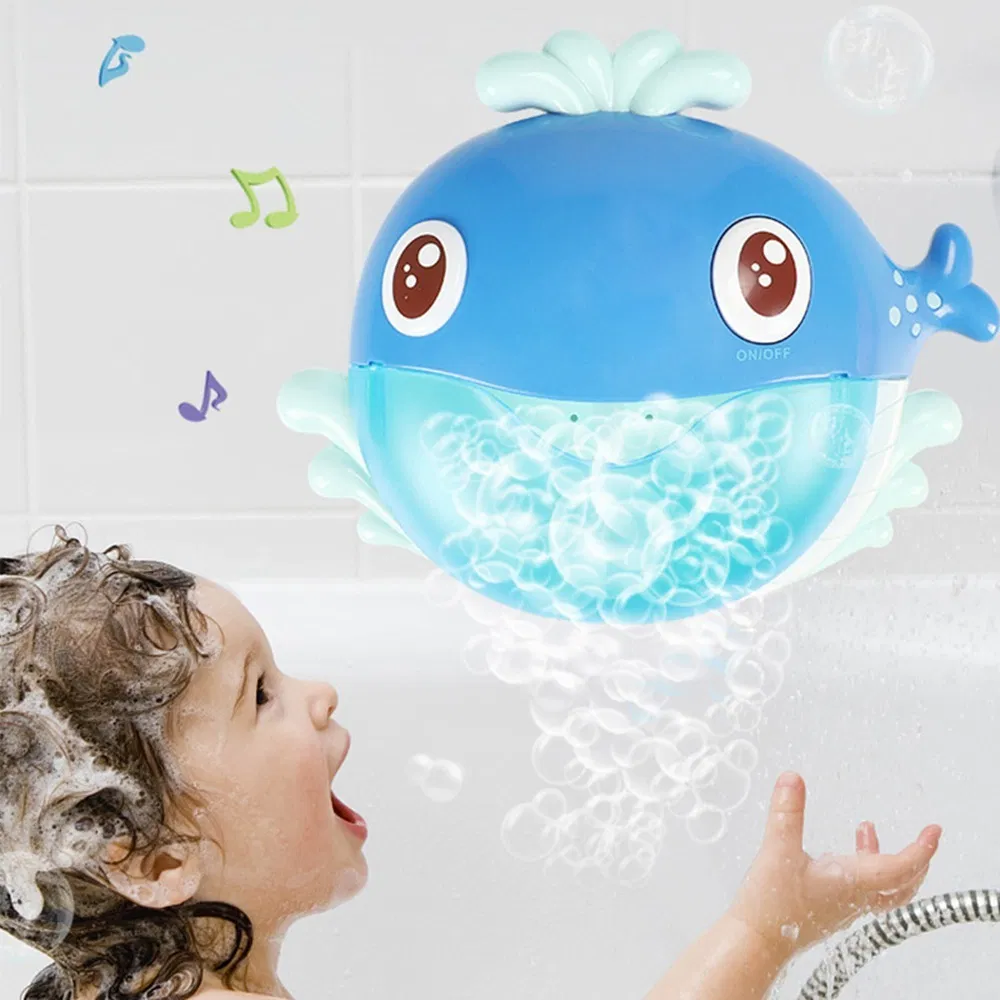 Hot Selling Whale Crab Bubble Machine Music Bath Shower Partner Electric Bubble Machine Toy Esg16851