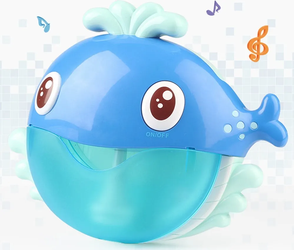 Hot Selling Whale Crab Bubble Machine Music Bath Shower Partner Electric Bubble Machine Toy Esg16851