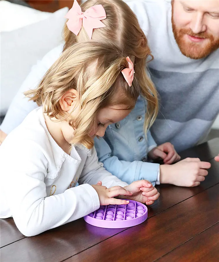 Kid Toy Push Pop Bubble Sensory Fidget Toy Autism Special Needs Stress Reliever Silicone Foxmind