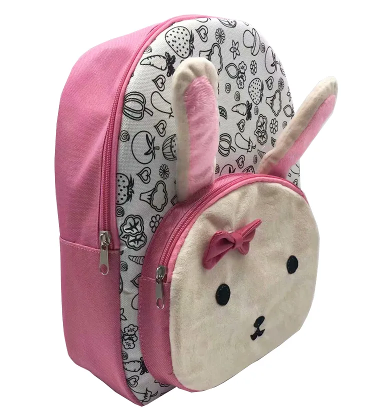 Kids Gift Toy Cute Bunny DIY Coloring Bag Children Intellectual