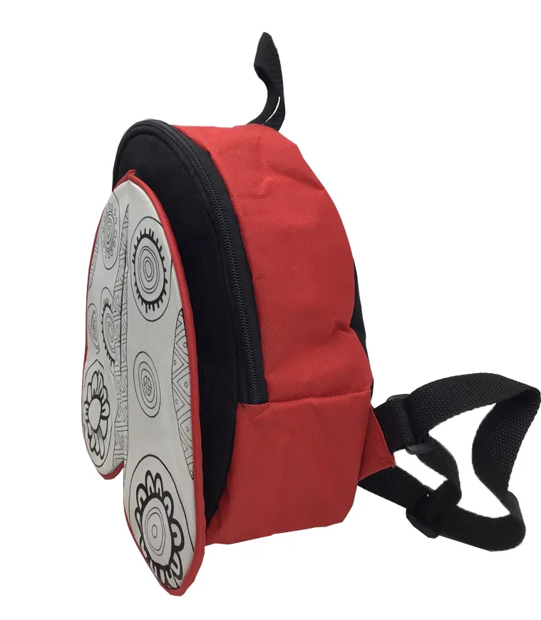 Lovely Painting Ladybird Backpack DIY Kids Intellectual Toy for Coloring