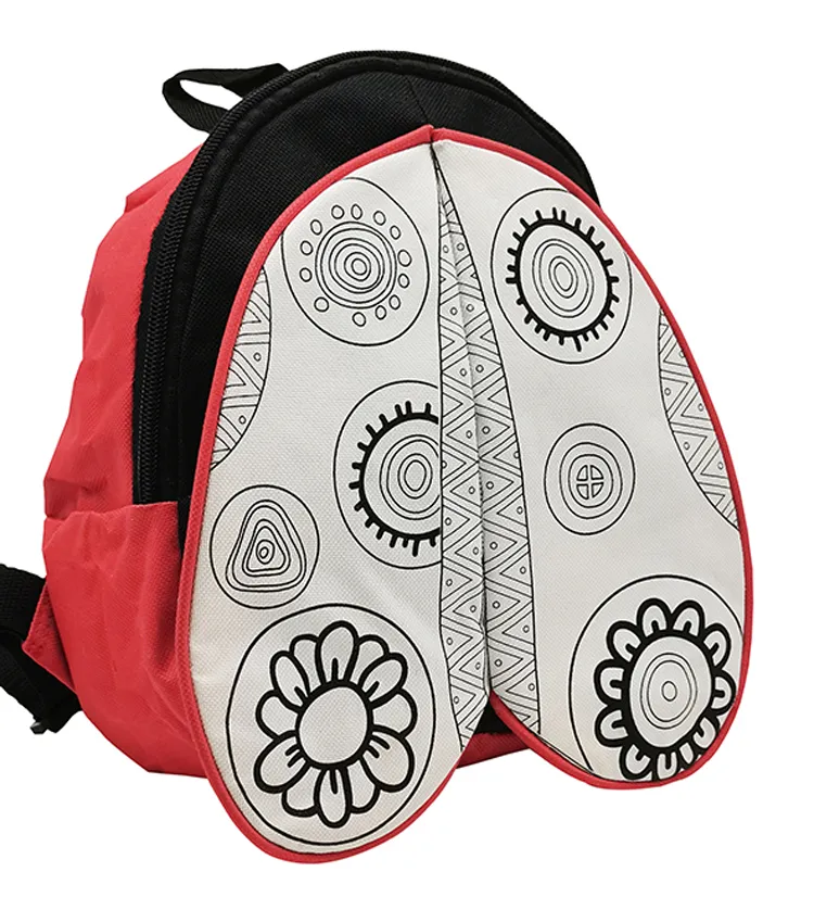 Lovely Painting Ladybird Backpack DIY Kids Intellectual Toy for Coloring