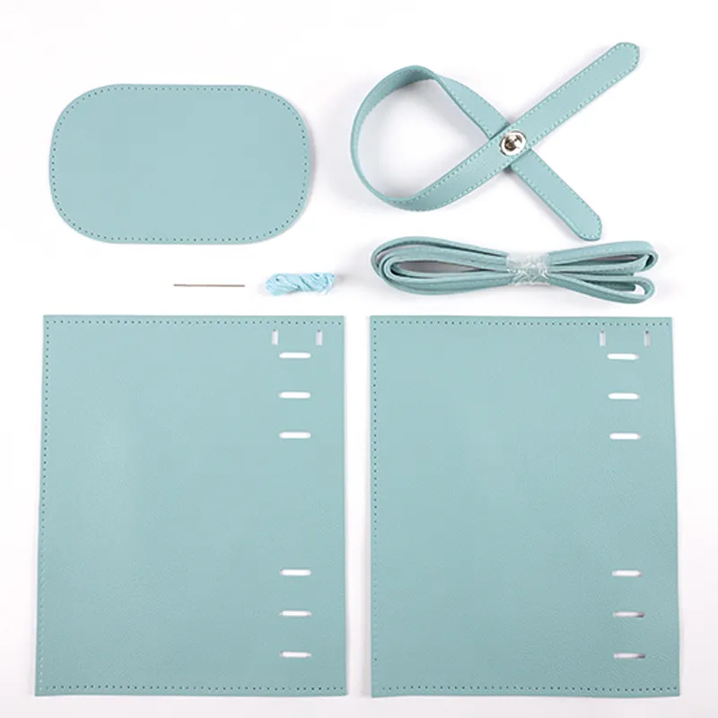 Manufacturer DIY Art Sewing Bags Kit PU Leather Educational Puzzle Bag Toy for Kids Girls Boys Adults