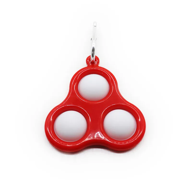 Mini Silicone Simple Sensory Fidget Stress Relief Toys with Hand Keychain