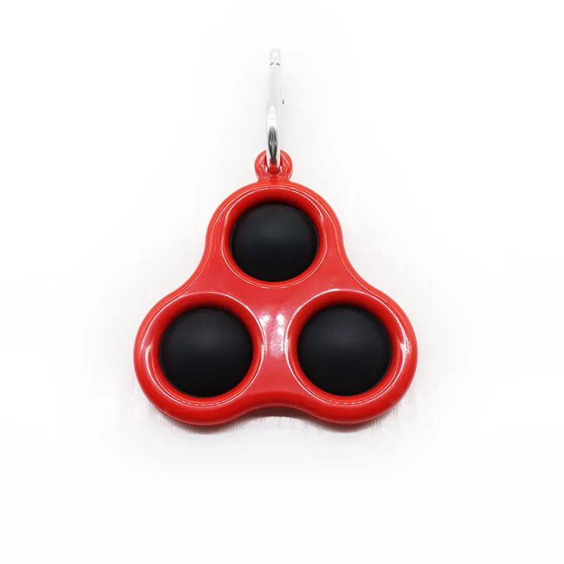 Mini Silicone Simple Sensory Fidget Stress Relief Toys with Hand Keychain