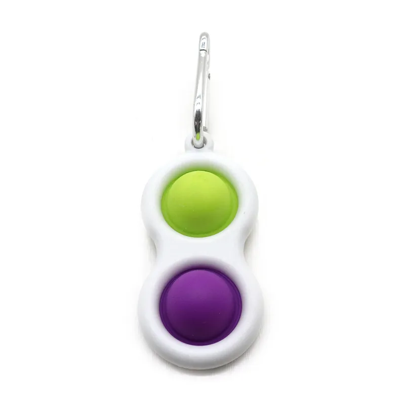 Mini Silicone Simple Sensory Fidget Stress Relief Toys with Hand Keychain