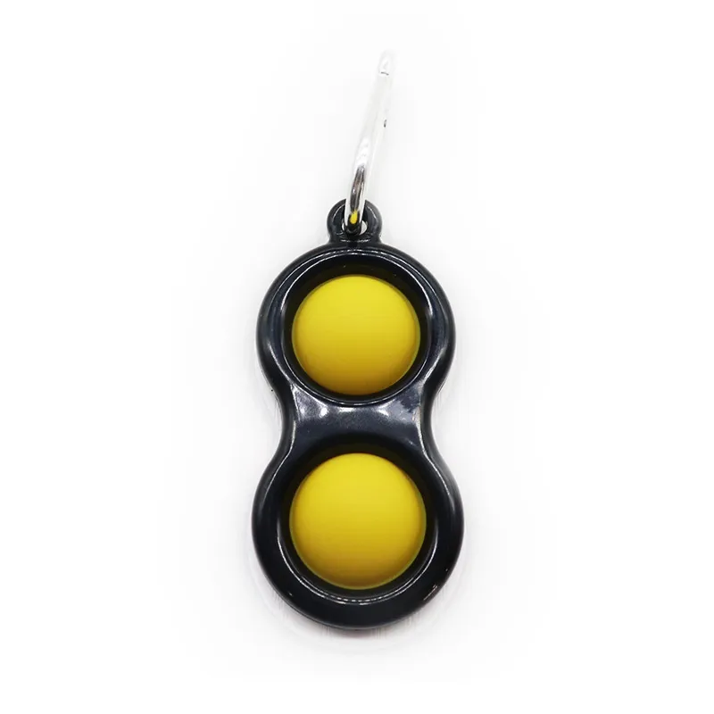 Mini Silicone Simple Sensory Fidget Stress Relief Toys with Hand Keychain