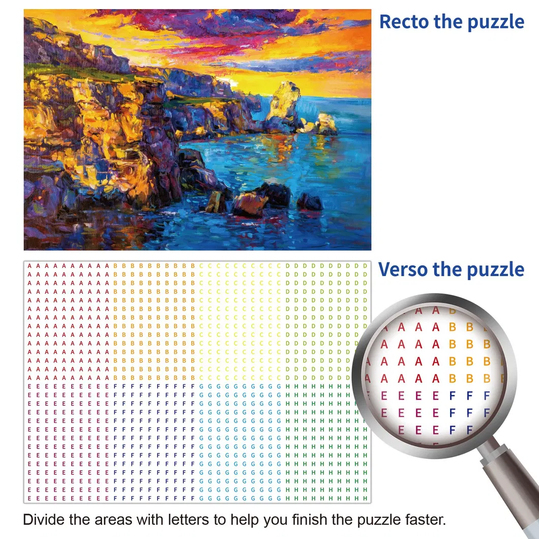Miniwhale Amazon Top Seller Jigsaw Puzzle 1000 Goods in Stock for Adult and Kids Accept Custom Jigsaw Puzzle Supplier