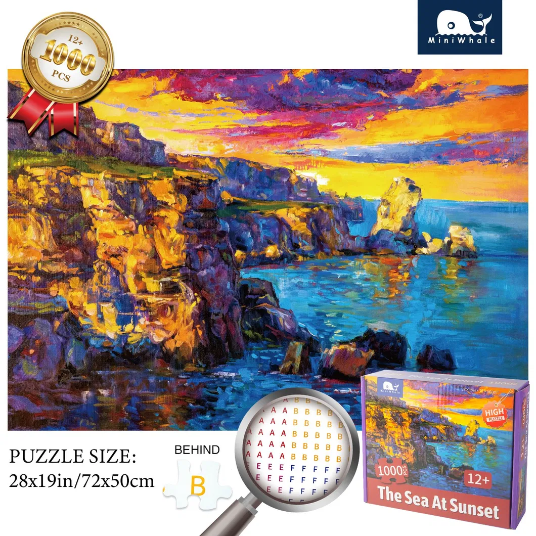 Miniwhale Amazon Top Seller Jigsaw Puzzle 1000 Goods in Stock for Adult and Kids Accept Custom Jigsaw Puzzle Supplier