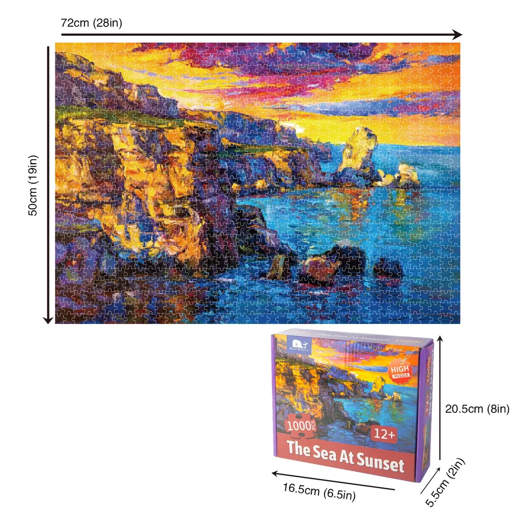 Miniwhale Amazon Top Seller Jigsaw Puzzle 1000 Goods in Stock for Adult and Kids Accept Custom Jigsaw Puzzle Supplier