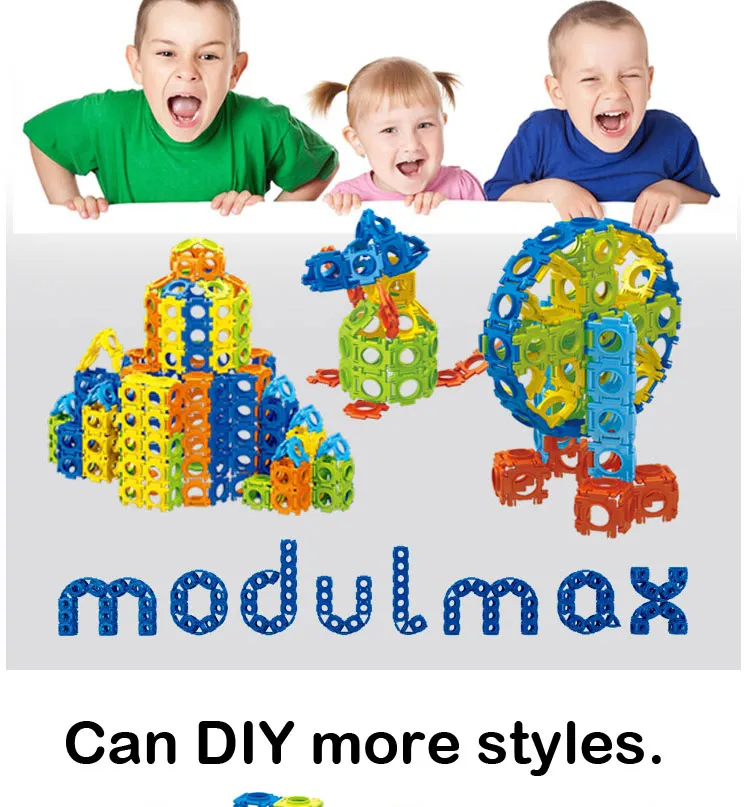 Modulmax ABS 3D Building Blocks DIY Toys 60PCS (10274043)