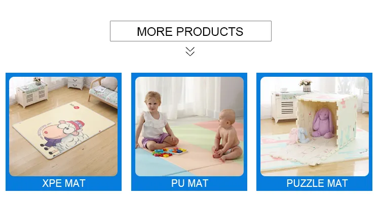 Multipurpose Ecofriendly Easy Clean Waterproof Skidproof Portable XPE Foam Baby Folding Play Activity Floor Mat
