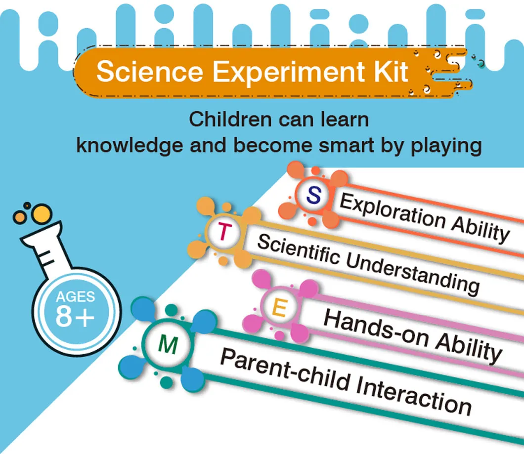 New Arrival Toys DIY Stem Educational Science Kits Magic Chemistry Experiment Lab for Kids