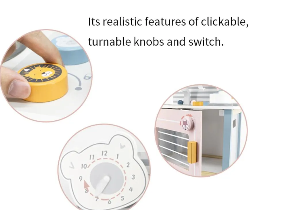 New Design Cooking Set Pretend Play Kitchen Wooden Kitchen Set Toy for Kids Toy