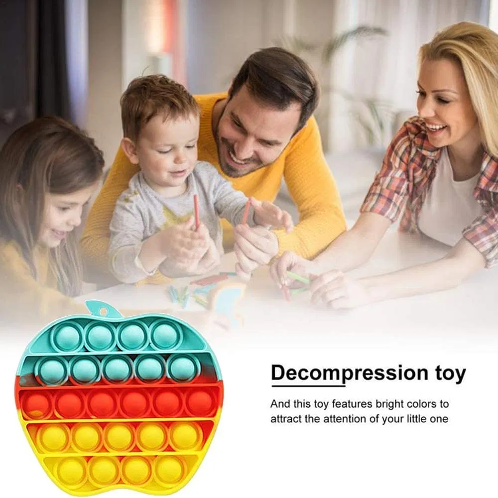 New Design Pure Compression Silicone Push Pop Bubble Fidget Sensory Toy