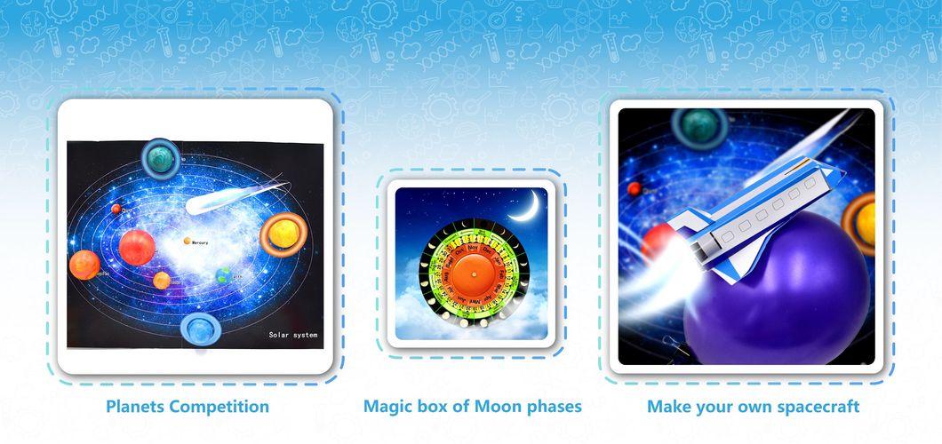 Outer Space Science Experiment Kit for Kids 7 Different Activities Learn About Solar System