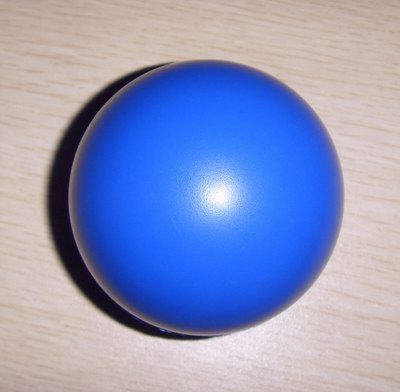 PU Plain Blue Dice Design Stress Ball Toy with Corporate Logo