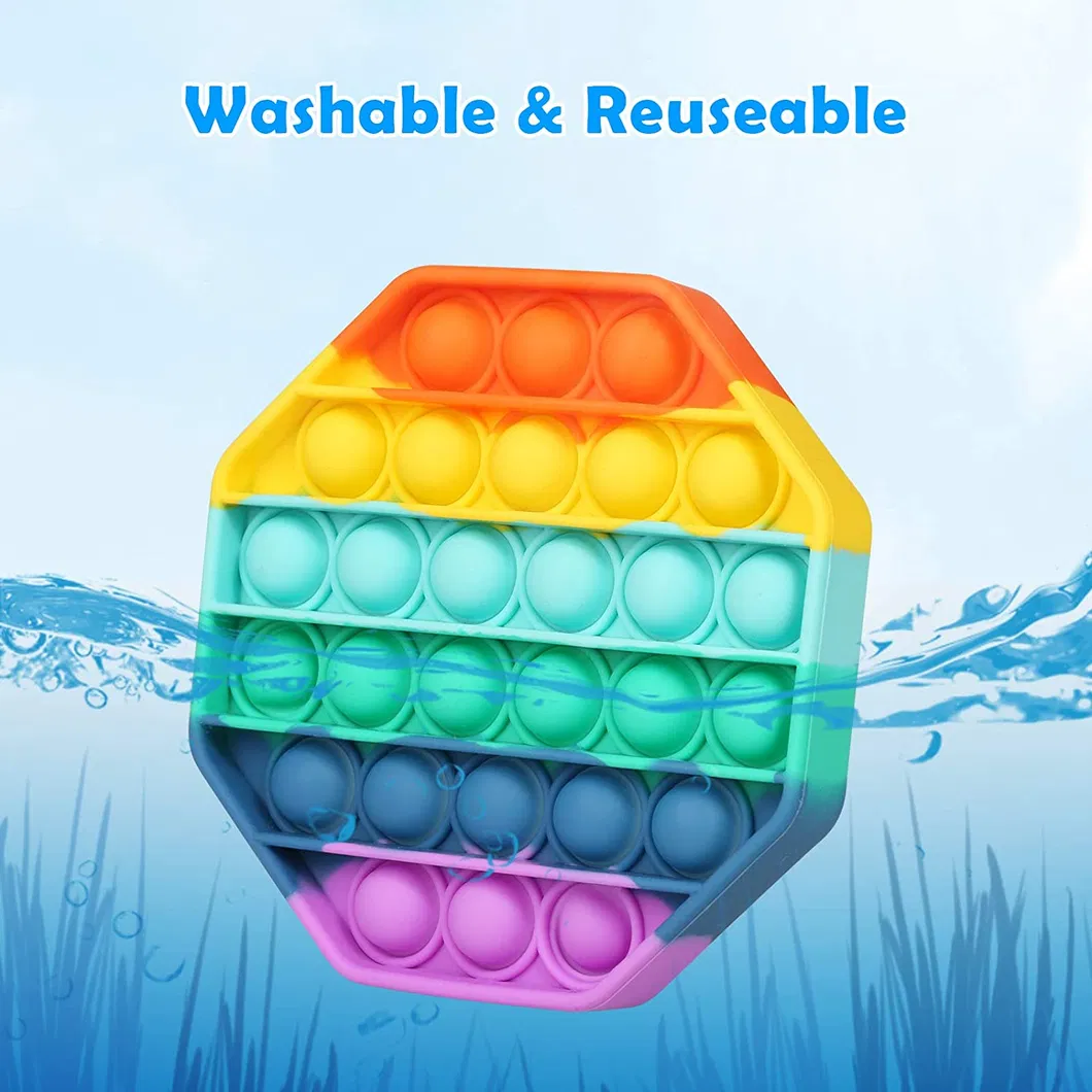 Pure Compression Silicone Push Pop Bubble Fidget Sensory Toy
