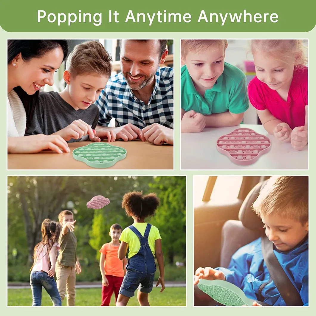 Push Pop Pop Bubble Sensory Fidget Toy Stress Reliever Silicone Stress Reliever Toy