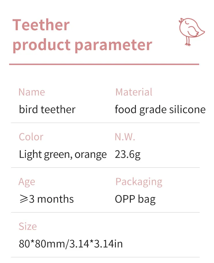 Sensory Baby Teething Toys, Soft BPA Free Baby Teether, Natural Organic Toys Baby Silicone Teether