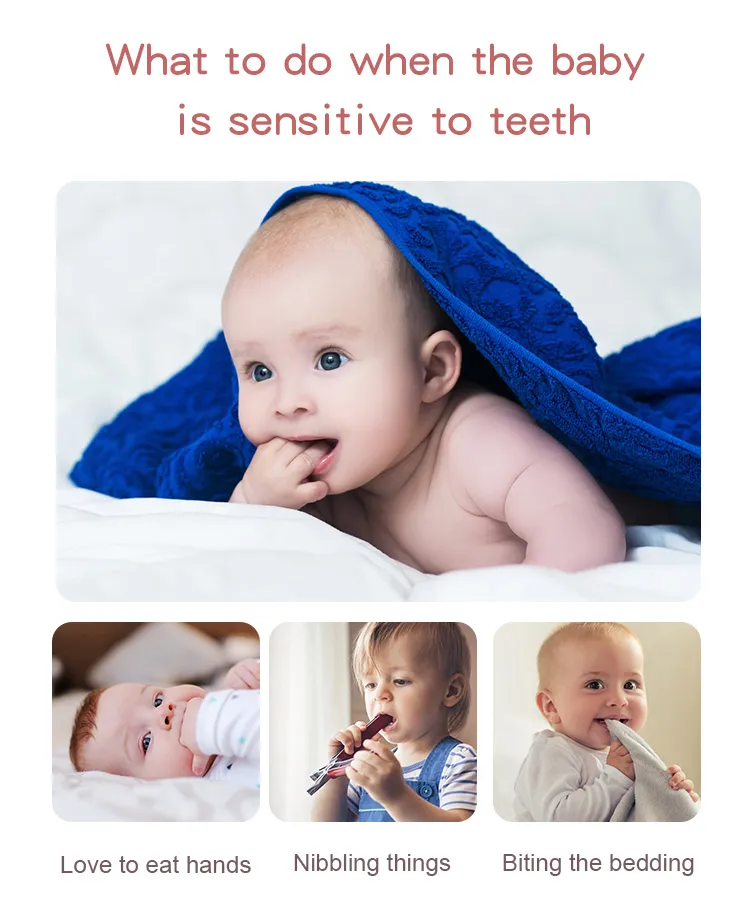 Sensory Baby Teething Toys, Soft BPA Free Baby Teether, Natural Organic Toys Baby Silicone Teether