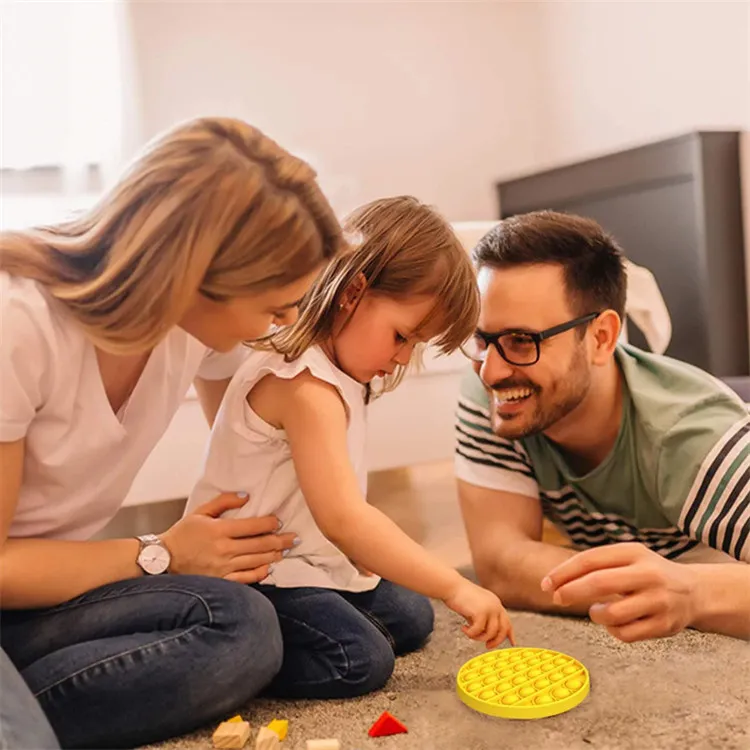 Silicone Anxiety Relief Stress Reliever Autism Toy Push Pop Bubble Fidget Sensory Toy
