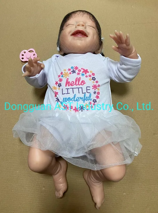 Sleeping Lifelike Reborn Girl Baby Doll 20" Silicone Vinyl Realistic Babies Newborn Handmade Doll Toy Kids Birthday Gift