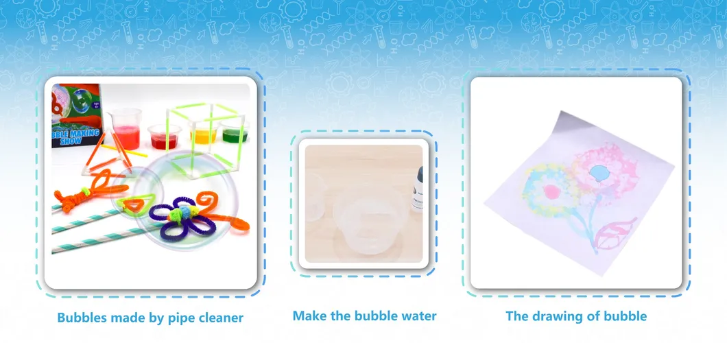 Stem Children DIY Fun Bubble Making Kit Science Toy for Kids