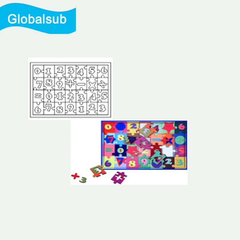 Sublimation Blank MDF Jigsaw Puzzle for Heat Transfer Personalized Learning Puzzle -ABC