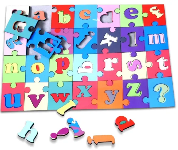 Sublimation Blank MDF Jigsaw Puzzle for Heat Transfer Personalized Learning Puzzle -ABC