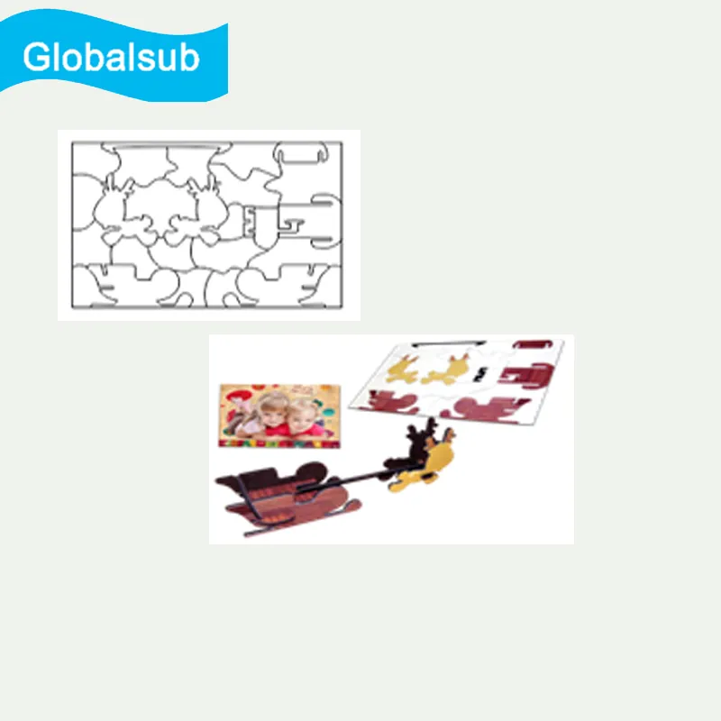 Sublimation Blank MDF Jigsaw Puzzle for Heat Transfer Personalized Learning Puzzle -ABC