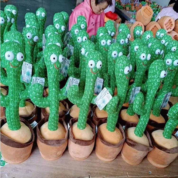 Trill Toys, Cactus Toy, Twisting Cactus Singing, Enchantingtalking Cactus Plush Toys, Christmas Toy